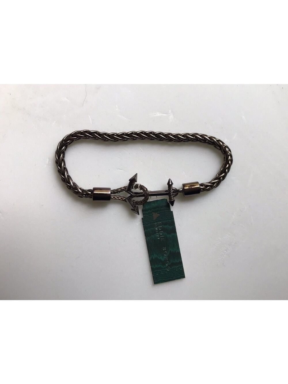 NWT EDDIE BORGO STERLING SILVER ANCHOR BRACELET
